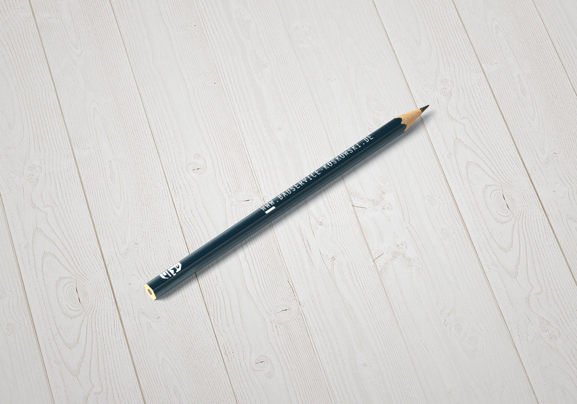 Bauservice bedruckter Bleistift